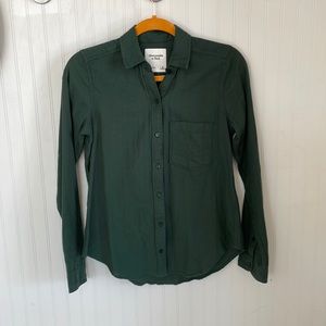 Emerald Green Long Sleeve Button Down